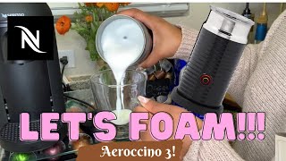 How To Foam Milk With Aeroccino 3 Make Coffee With Foam Tips amp Tricks  Easy Foamed Latte Recipe [upl. by Jodoin]