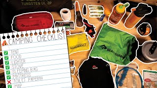 The Essential Backpacking Checklist [upl. by Jarnagin]