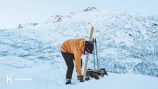 Practicing Telemark Turns on a Nordic Backcountry Ski Tour [upl. by Etennaej]