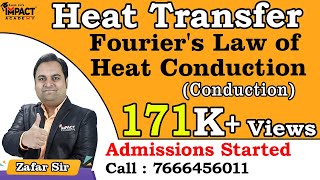 Fouriers Law of Heat Conduction  Conduction  Heat Transfer engineering gateexam gateexam2025 [upl. by Etnoed]