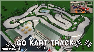 Roblox Bloxburg  Go Kart Track Speedbuild [upl. by Eshelman]