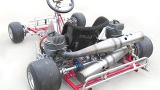 270cc dual engine kart fast Camden race track not drifting donut burning Gixxer [upl. by Adam]