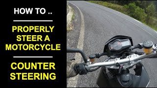 How To Counter Steer a Motorcycle Effectively [upl. by Patrick833]