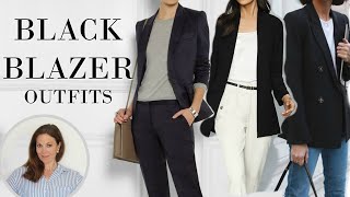 Black Blazer Outfit Ideas  Fashion Over 40 [upl. by Yvonne]