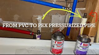 How to go from PVC or CPVC pipes to pex￼ Apollo transition pipe adapter install instructions [upl. by Hussar]