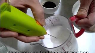 How To Make Latte Art with Mini Milk Frother [upl. by Ahsauqram]