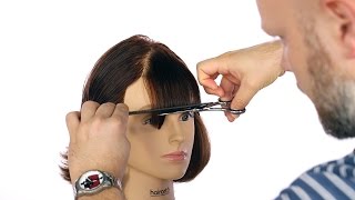 How to Cut Bangs  TheSalonGuy [upl. by Yrot]