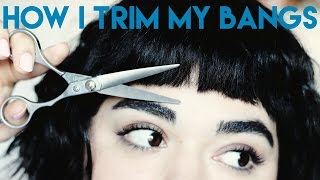 How to Trim Your Own Bangs [upl. by Ahsym]