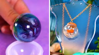 18 Stylish Homemade Jewelry Crafts Using Resin [upl. by Jauch]