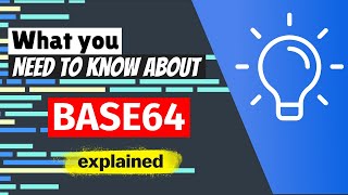 What you NEED to know about Base64 [upl. by Nylyrehc]