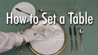 Learn How to Set a Formal Dinner Table [upl. by Adroj]