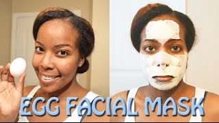 How To Remove Blackheads and Tighten Pores  Egg Facial Mask [upl. by Hein377]