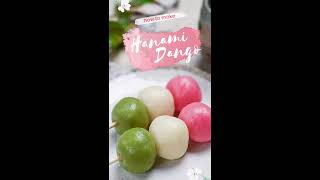 Hanami Dango Recipe shorts [upl. by Anibor]