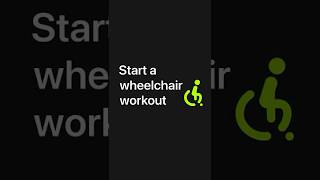 Start a wheelchair workout on Apple Watch — Apple Support [upl. by Obed]