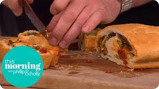 The Hairy Bikers Spicy Sausage Stromboli  This Morning [upl. by Niamert]