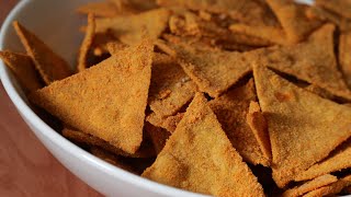 nachos recipe  homemade crispy nacho chips recipe [upl. by Haynor]