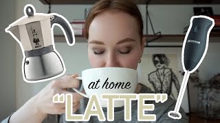 HOW TO MAKE A quotLATTEquot AT HOME moka pot  frother [upl. by Anuahsat]