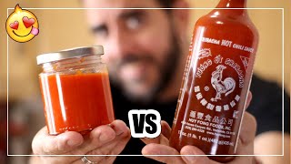 🌶 SRIRACHA CASERA  Deliciosa SALSA PICANTE  Mejor que COMPRADA [upl. by Corley241]