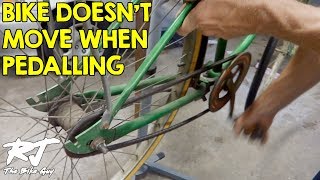 Pedals Turn But Rear Wheel Doesnt  Bike Wont Move  How To Fix [upl. by Niamjneb]