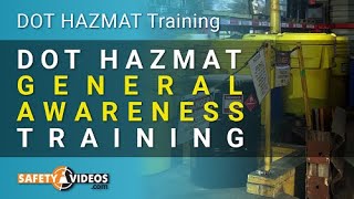 DOT HAZMAT General Awareness [upl. by Evey656]