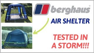 BERGHAUS AIR SHELTER  GAZEBO FULL SET UP amp REVIEW [upl. by Naoj]