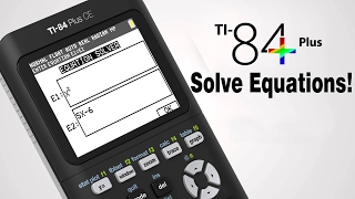 How to Solve Equations on TI 84 Plus CE [upl. by Pillihp760]