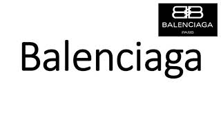 How to Pronounce Balenciaga CORRECTLY [upl. by Edualcnaej]