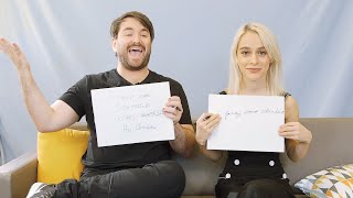 How Well Do Beetlejuice Stars Alex Brightman and Sophia Anne Caruso Know Each Other [upl. by Akitan]