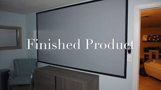 Do it yourself Projection Screen Painting in 3 Minutes [upl. by Annayram]