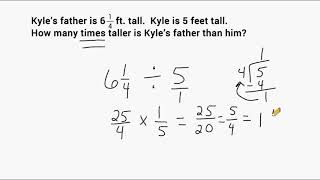 Dividing Mixed Numbers  Word Problems [upl. by Haimirej364]