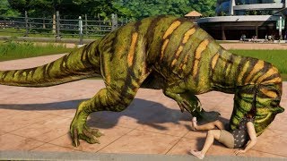 Jurassic World Evolution  Crichtonsaurus amp Metriacanthosaurus Breakout amp Fight 1080p 60FPS [upl. by Alamat]