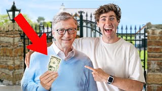 I TRICKED Bill Gates Into Stealing A 100 Bill [upl. by Akierdna]