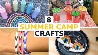 8 Old School Summer Camp Crafts  Art Projects for Kids [upl. by Anilasor]