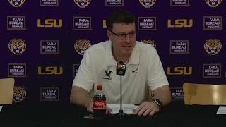 Vanderbilt MBB  LSU Postgame Press Conference [upl. by Eceerehs]