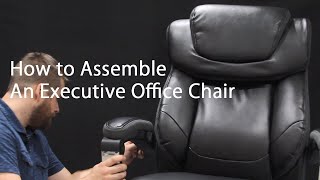 How to Assemble a Big amp Tall Executive Office Chair [upl. by Aineval]