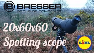 Bresser 20x60x60 Spotting scope [upl. by Ardnaxila424]