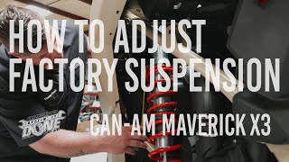 How to adjust your Maverick X3 suspension to factory setting  Gettin’ It Done [upl. by Namwob]