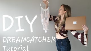 Rebecca  Dreamcatcher DIY Tutorial Beginners DIY Macrame Dreamcatcher [upl. by Vergne437]