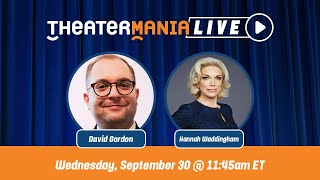 TheaterMania Live with Hannah Waddingham [upl. by Sunil]