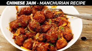 Jain Veg Manchurian  No Onion No Garlic Dry Cabbage Manchuria Recipe  CookingShooking [upl. by Nylcoj]