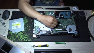 Disassembly Toshiba satellite c55 [upl. by Laynad]