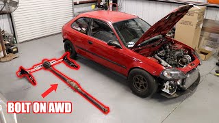 Converting My Turbo Civic To AWD [upl. by Jauch]