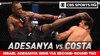 Israel Adesanya vs Paulo Costa Adesanya retains title with TKO win  UFC 253 Recap CBS Sports HQ [upl. by Tisman]