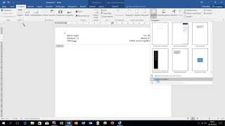 Word 2016 Brief einrichten Schrift Seite Formate Kopfzeile Textfeld [upl. by Oivalf]