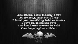 Avenged Sevenfold  Dear God Lyrics on screen Full HD [upl. by Ardnwahsal378]