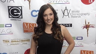 Dance Moms Gianna Martello 2016 World Choreography Awards Red Carpet [upl. by Kast]