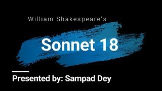 Sonnet 18 by William Shakespeare line by line explanation [upl. by Arman]