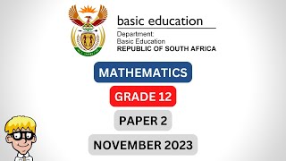 Gr 12 Maths Paper 2 2023 [upl. by Idnahk225]