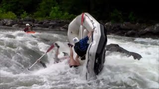 Whitewater Rafting Carnage on Ocoee River w Class IV Recirculating Swims [upl. by Etem]