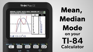 TI84 Plus Find the Mean Median and Mode [upl. by Cassius]